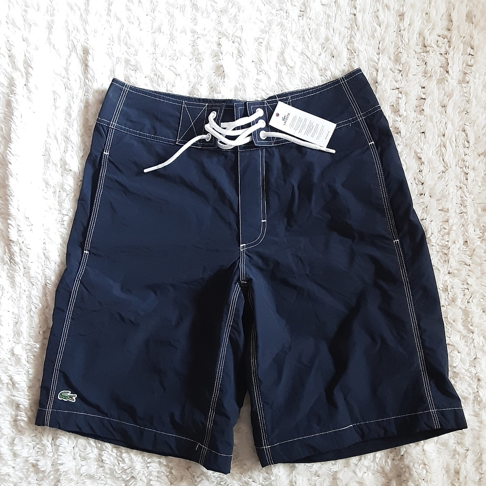 LACOSTE MEN'S 10.5" BOARD SHORT SIZE SMALL NWT